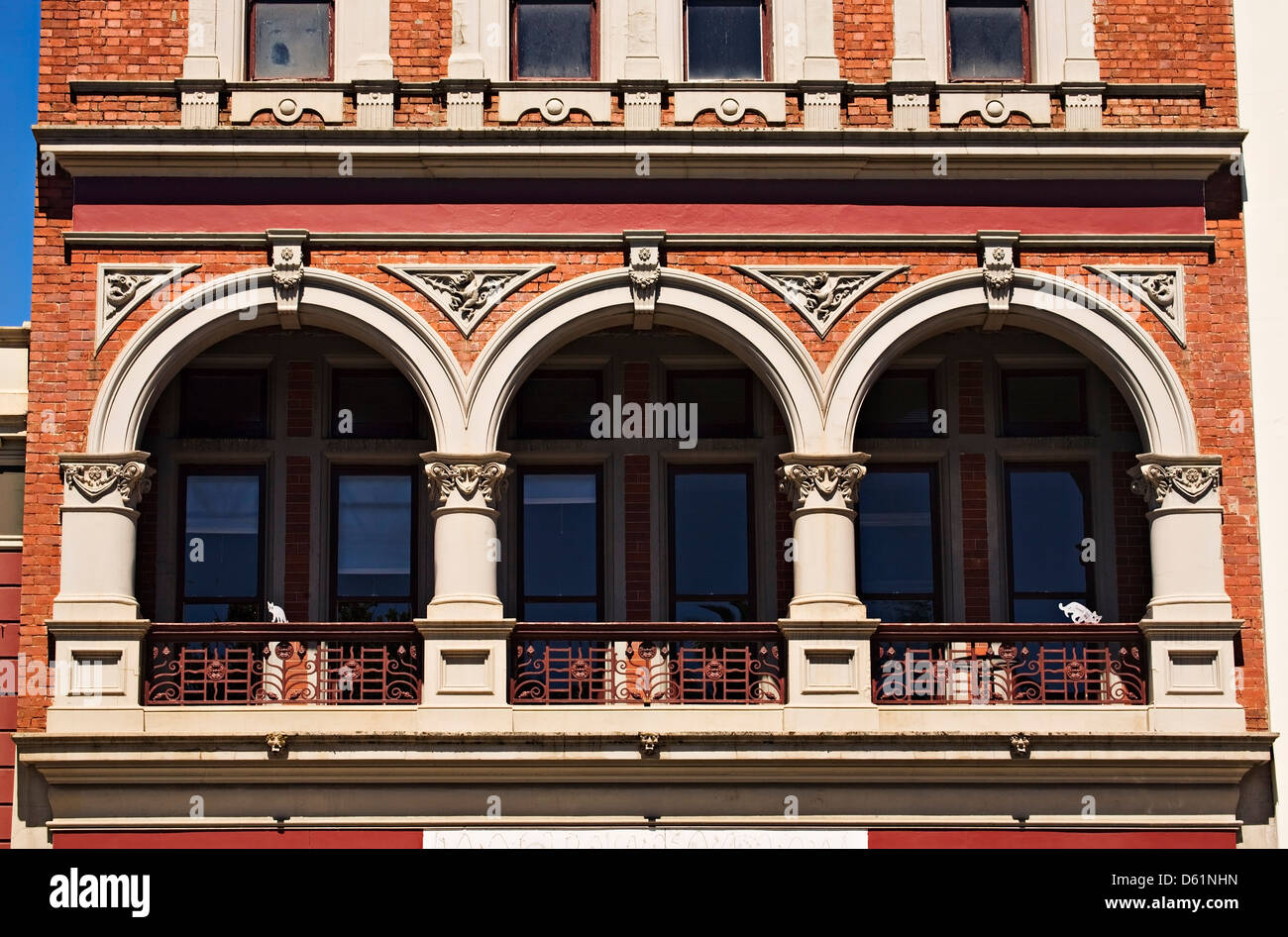 Ballarat Australia / The former circa 1891 Sutton`s Music Emporium in Ballarat Victoria Australia. Stock Photo